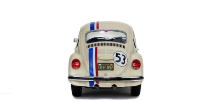 Solido 1973 Volkswagen Beetle 1303 - Racer No 53 "Herbie" White 1:18