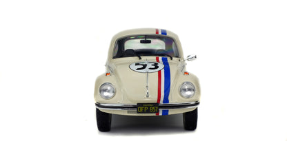 Solido 1973 Volkswagen Beetle 1303 - Racer No 53 "Herbie" White 1:18