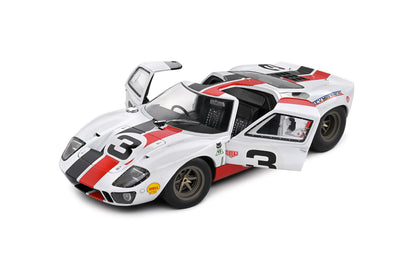 Solido 2015 Ford Gt40 Mk1 No 3 Eric Dean Design White 1:18