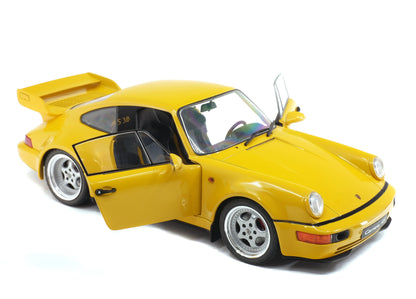 Solido 1990 Porsche 911 (964) Carrera RS 3.8 Yellow 1:18