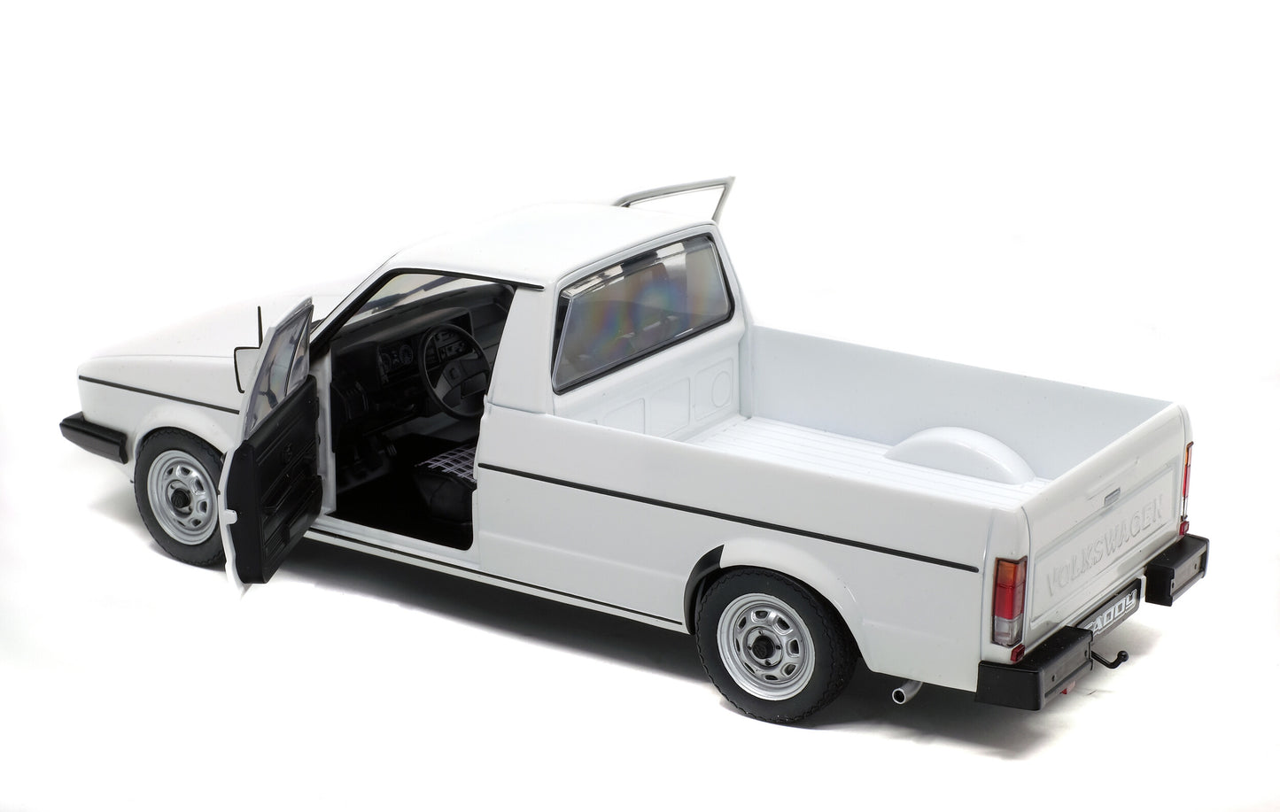 Solido 1982 Volkswagen MK 1 Caddy Pickup White 1:18