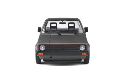 Solido 1982 Volkswagen MK 1 Caddy Pickup Matte Grey Custom w/ Red Wheels 1:18