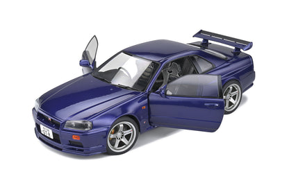 Solido 1999 Nissan Skyline GT-R (R34) Midnight Purple 1:18