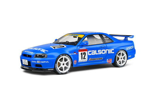 Solido 2000 Nissan GT-R (R34) Streetfighter Calsonic Tribute Blue RHD 1:18