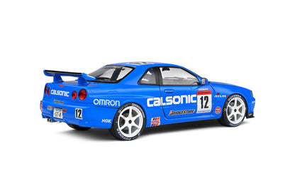 Solido 2000 Nissan GT-R (R34) Streetfighter Calsonic Tribute Blue RHD 1:18