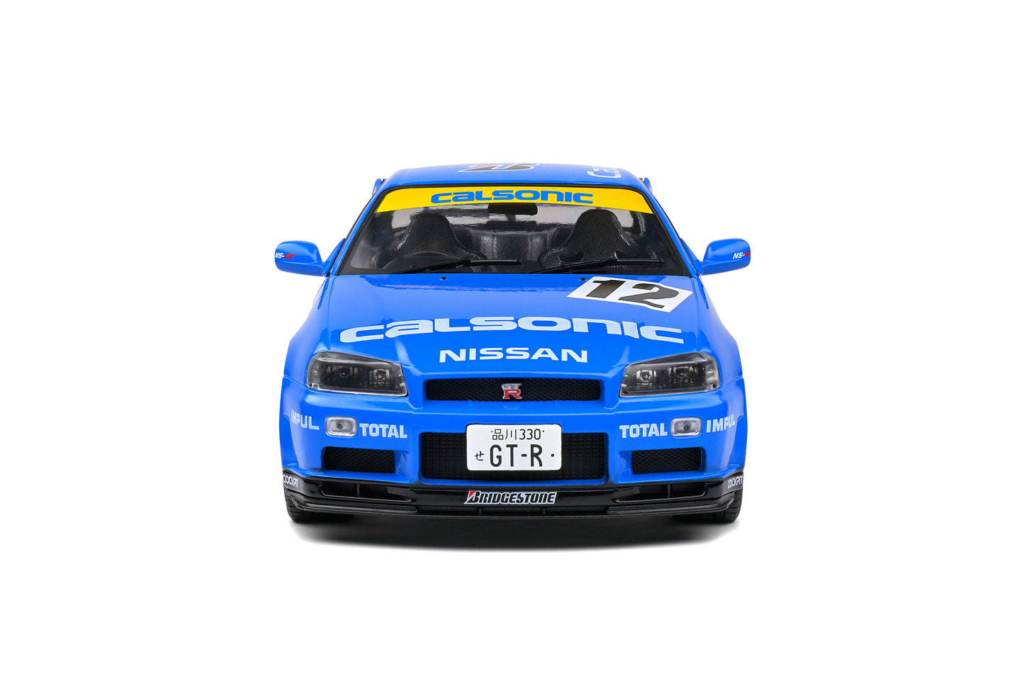 Solido 2000 Nissan GT-R (R34) Streetfighter Calsonic Tribute Blue RHD 1:18