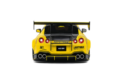 Solido 2020 Nissan GT-R (R35) w/ Liberty Walk Body Kit 2.0 Yellow 1:18