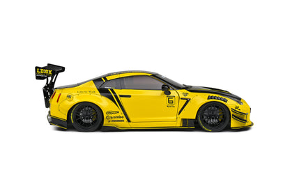 Solido 2020 Nissan GT-R (R35) w/ Liberty Walk Body Kit 2.0 Yellow 1:18