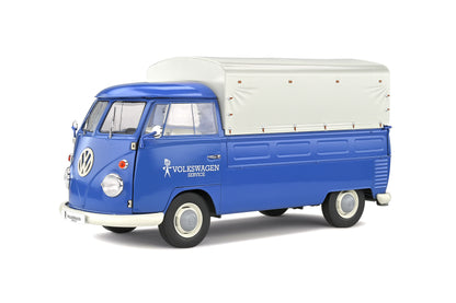 Solido 1:18 1950 VW T1 Volkswagen Service Pickup Truck Canvas Blue 1:18