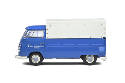 Solido 1:18 1950 VW T1 Volkswagen Service Pickup Truck Canvas Blue 1:18