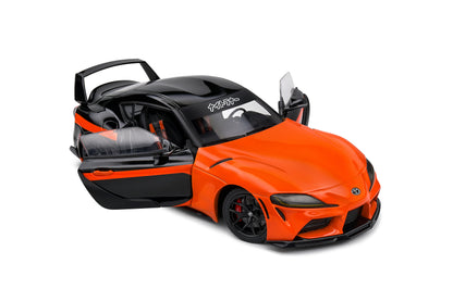 Solido 2024 Toyota GR Supra A90 Streetfighter Orange and Black 1:18