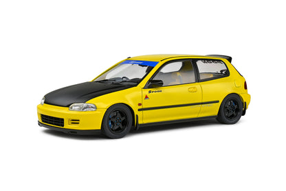 Solido 1991 Honda Civic EG6 Spoon Version Yellow Carnival w/ Black Hood 1:18