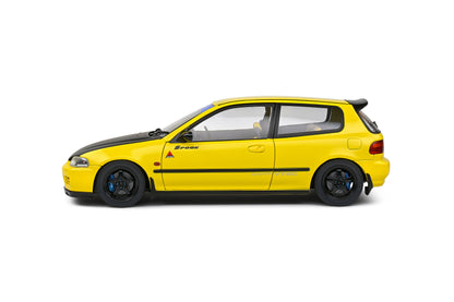 Solido 1991 Honda Civic EG6 Spoon Version Yellow Carnival w/ Black Hood 1:18