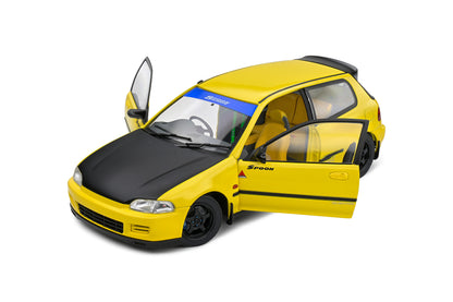 Solido 1991 Honda Civic EG6 Spoon Version Yellow Carnival w/ Black Hood 1:18