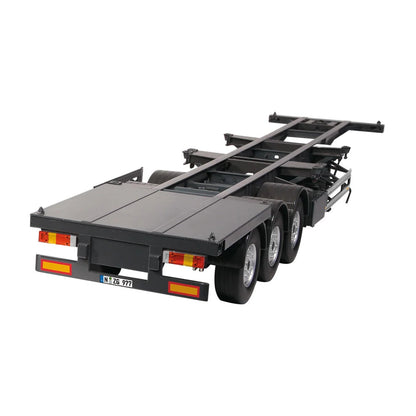 NZG Trailer Flatbed for Shipping Containers Black 1:18