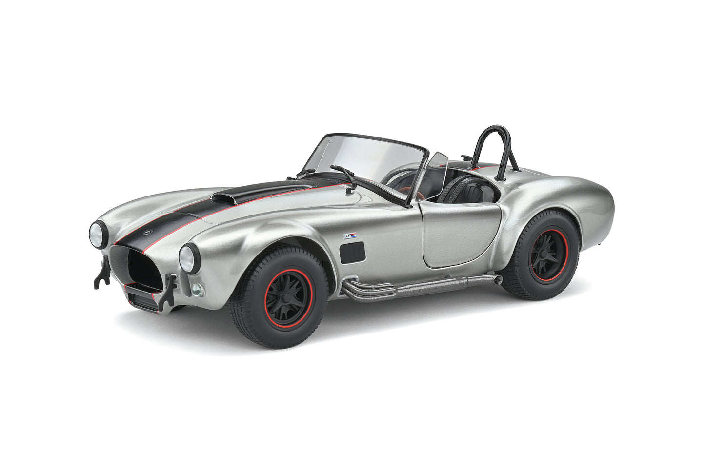 Solido 1965 Shelby Cobra 427 Mkii S/C Silver Metallic Custom 1:18