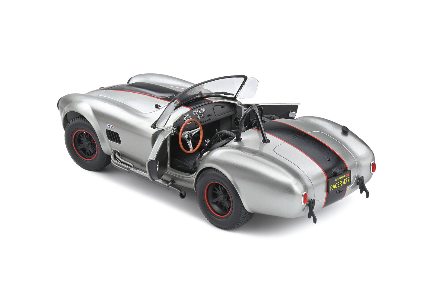 Solido 1965 Shelby Cobra 427 Mkii S/C Silver Metallic Custom 1:18