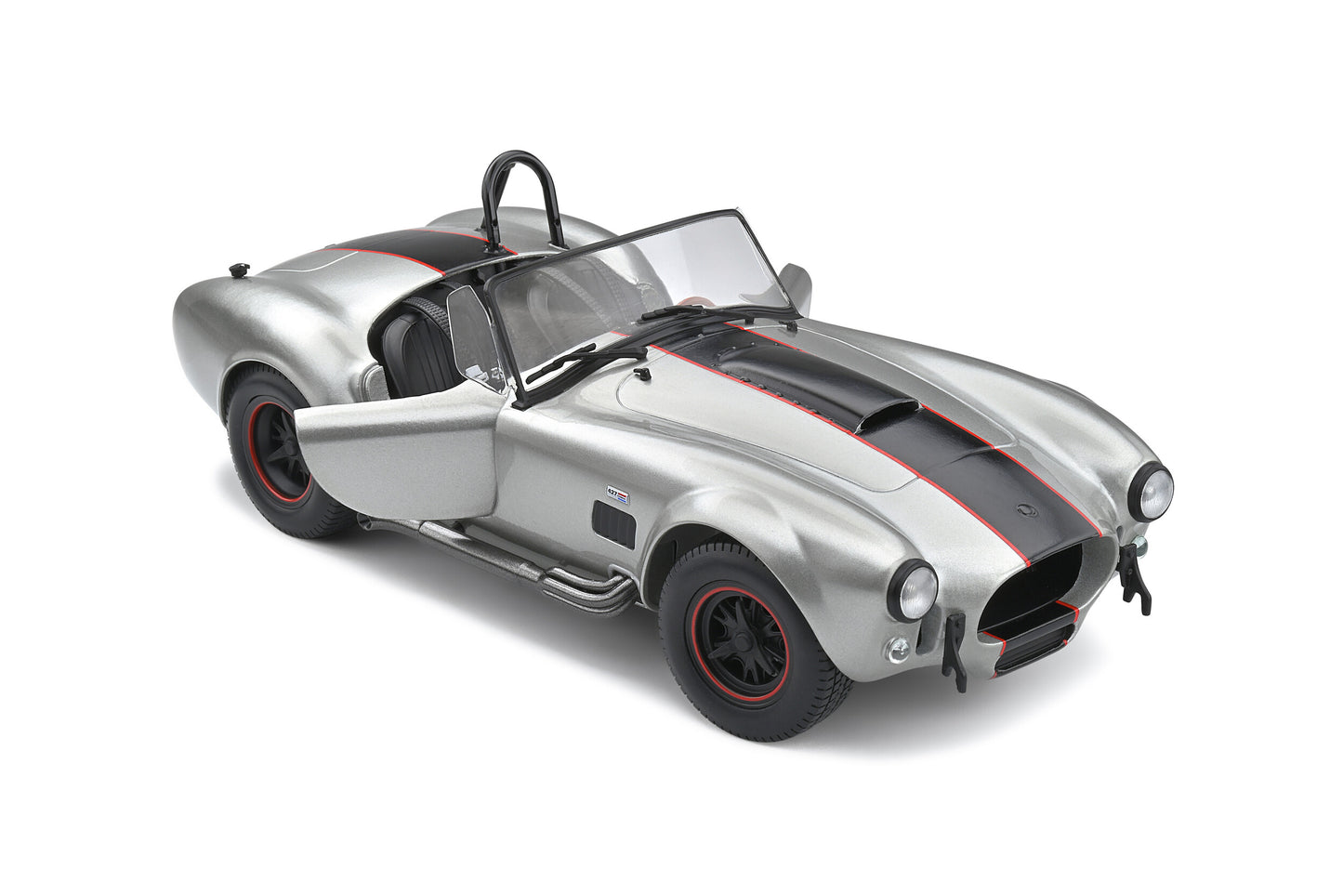 Solido 1965 Shelby Cobra 427 Mkii S/C Silver Metallic Custom 1:18