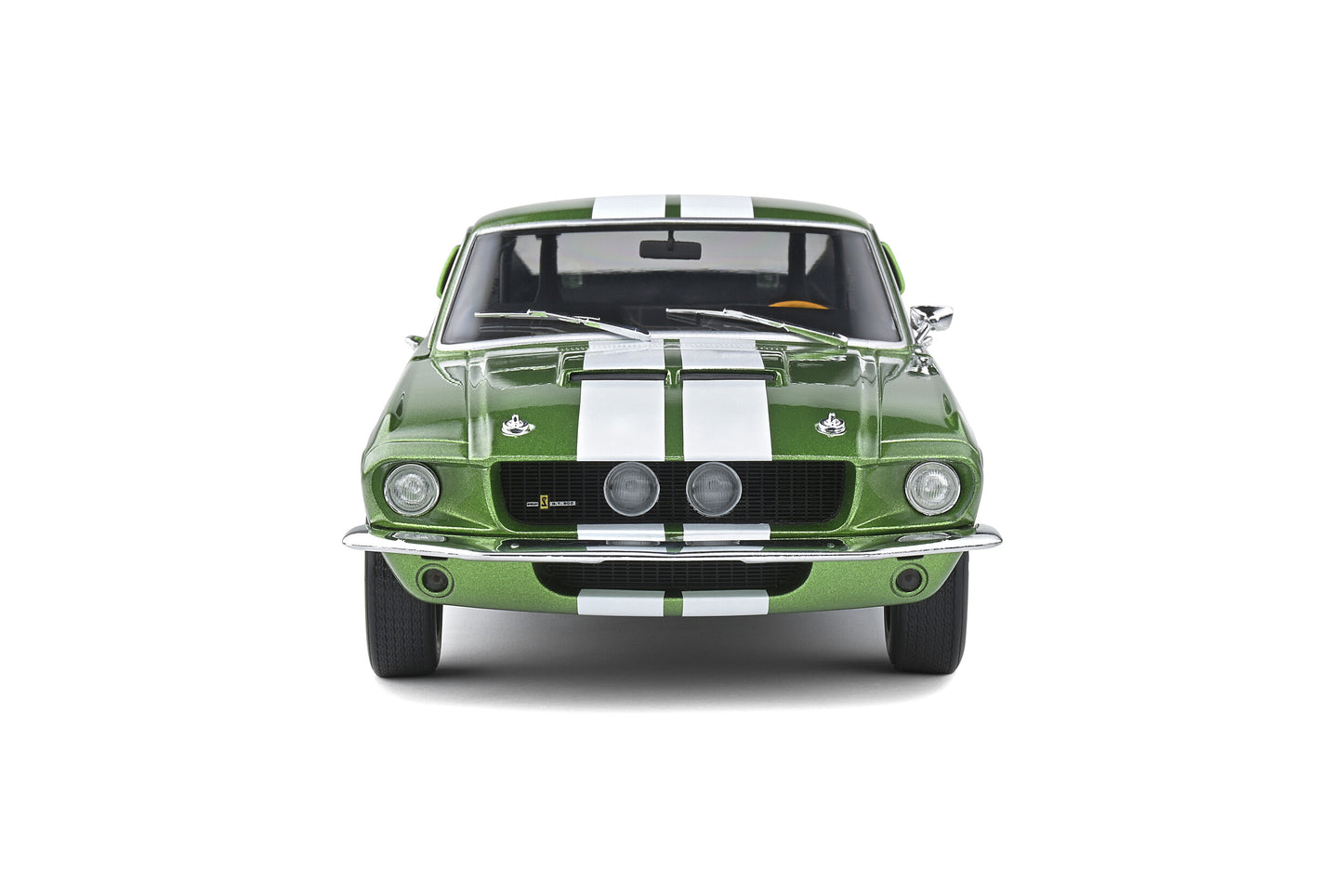 Solido 1967 Ford Shelby Mustang GT500 Lime Green w/ White Stripes 1:18