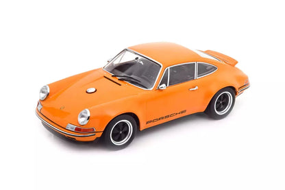 KK Scale 2014 Rendition Porsche 911 by Singer Coupe Orange w/ Black Wheels 1:18