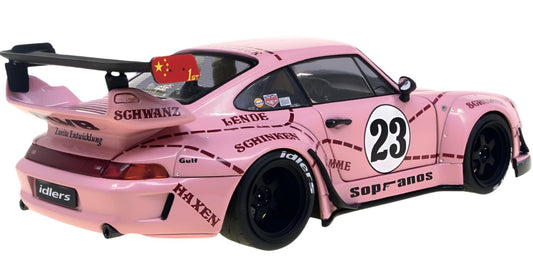 Solido 2020 Porsche 993 RWB Bodykit Sopranos Pink 1:18