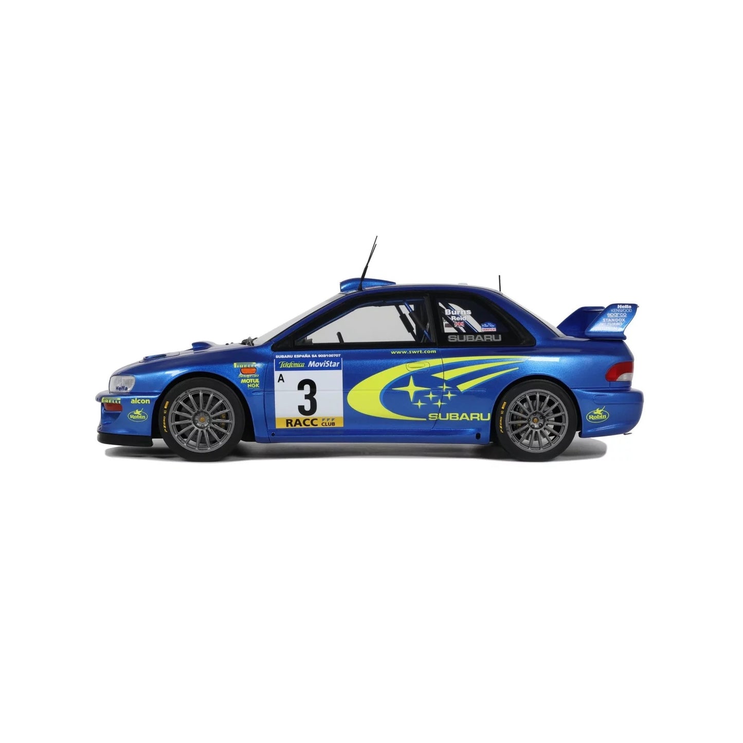 Otto 2000 Subaru Impreza WRC S6 No 3 2nd Rally Catalunya Blue 1:18