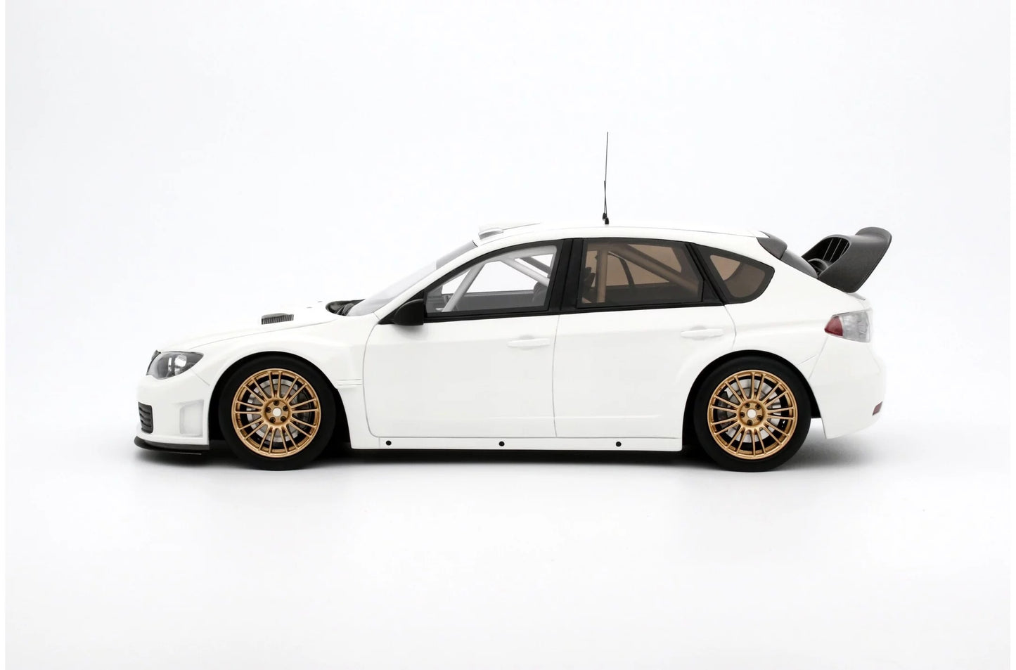 Otto 2008 Subaru Impreza White w/ Gold Wheels 1:18