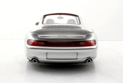 Top Marques 1998 Porsche 911 Turbo 993 Silver w/ Red Interior 1:12