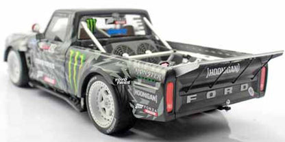 Top Marques 1977 Ford USA F-150 Pick-Up No 43 Hoonigan 2019 Climbkhana 2 Tianmen Ken Block Black White w/ White Wheels 1:18