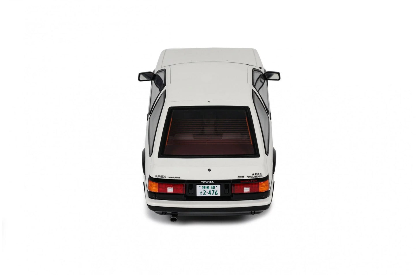 Otto Toyota Sprinter Trueno (AE86) White & Black 1:18