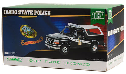 Greenlight 1996 Ford Bronco XLT Idaho State Police Truck Blue 1:18