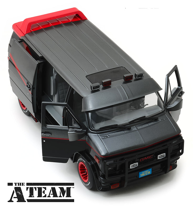 Greenlight 1983 GMC Vandura A-Team TV Series Van Black 1:18