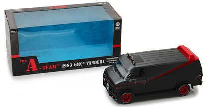 Greenlight 1983 GMC Vandura A-Team TV Series Van Black 1:18