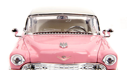 Elvis Presley's Pink 1955 Cadillac Fleetwood with Elvis Figure 1:24