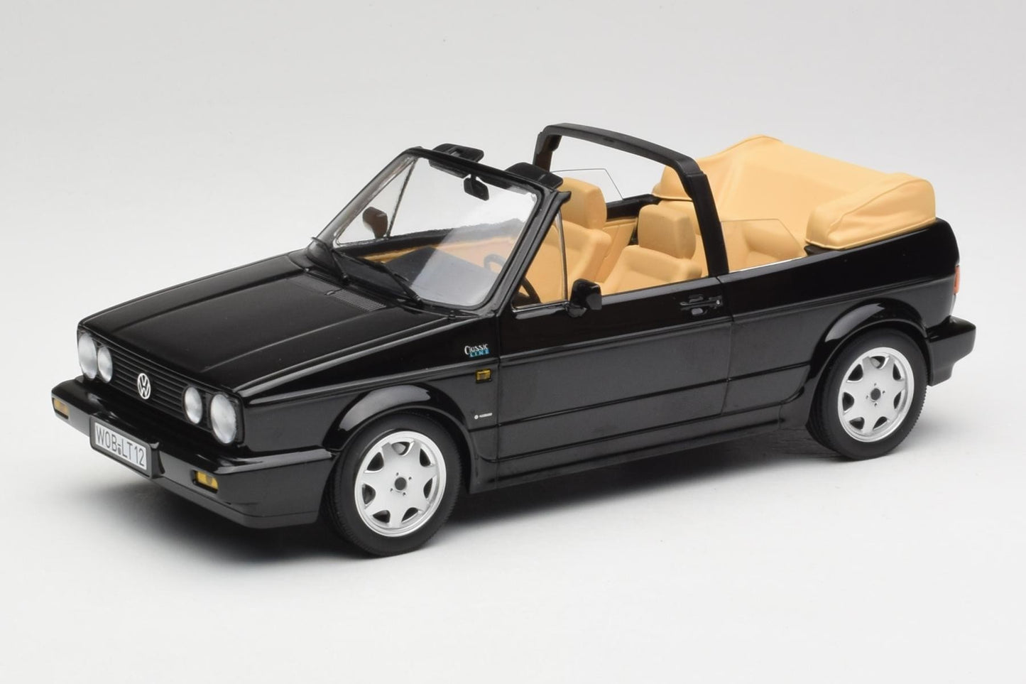 Norev 1992 Volkswagen Golf MK I Cabriolet Black 1:18