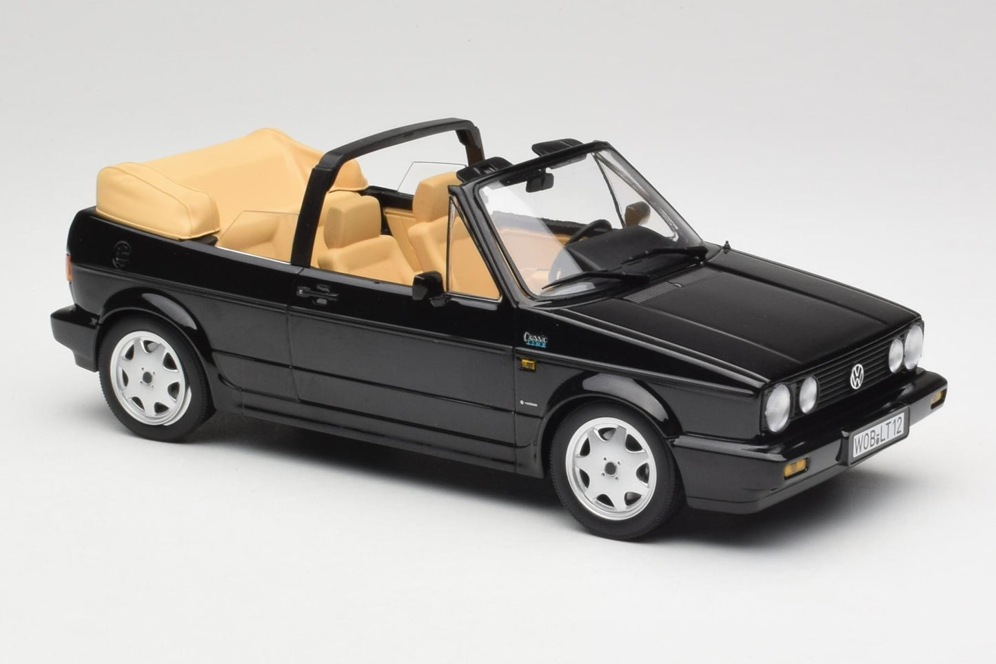 Norev 1992 Volkswagen Golf MK I Cabriolet Black 1:18