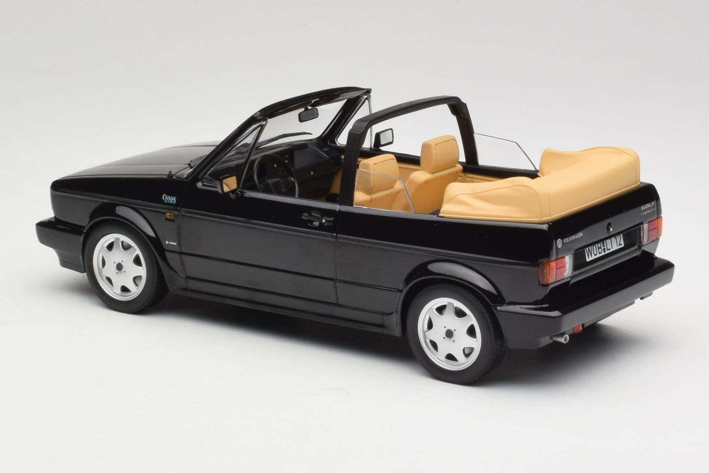 Norev 1992 Volkswagen Golf MK I Cabriolet Black 1:18