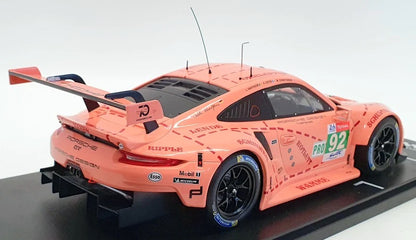 Ixo 2018 Porsche 911 991.2 GT3 RSR Team Porsche GT No 92 Pro Pink Pig Tribute Le Mans 1:18