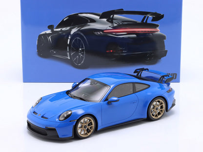 Minichamps 2022 Porsche 911 992 GT3 Touring Shark Blue w/ Gold Wheels 1:18 LIMITED, SEALED