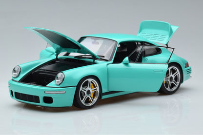 Almost-Real 2018 Porsche 911 964 RUF SCR Coupe Mint Green 1:18