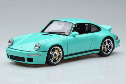 Almost-Real 2018 Porsche 911 964 RUF SCR Coupe Mint Green 1:18